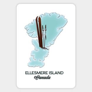 Ellesmere island Canada map Magnet